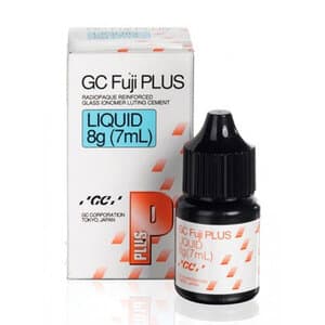 GC Fuji PLUS Resin-Reinforced Glass Ionomer Luting Cement, Liquid Refill, 7 ml Bottle, 431091 thumbnail 12