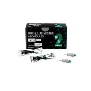 GC Fuji II LC Light-Cured Resin-Reinforced Glass Ionomer Restorative Capsules, Shade A2, 0.1 mL, 48/Box, 425002 thumbnail 12