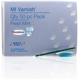 MI Varnish 5% Sodium Fluoride with RECALDENT (CPP-ACP), Fresh Mint, 0.4 mL Unit Dose, 50/Pack, 442505 thumbnail 16