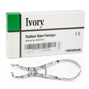 Ivory Rubber Dam Clamp Forceps, Stainless Steel, Curved, 50057220 thumbnail 7