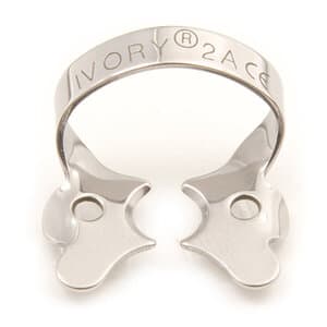 Ivory Stainless Steel Rubber Dam Clamp #2A, Winged, Bicuspid/Premolar, 1/Pk, 50057312 thumbnail 6