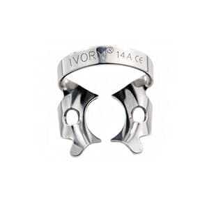 Ivory Rubber Dam Clamp #14A, Winged, Stainless Steel, 50057356, 1/Pk thumbnail 6