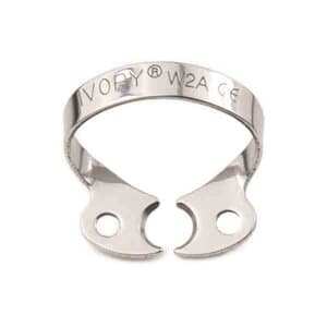 Ivory Stainless Steel Rubber Dam Clamp, Wingless, #W2A, Bicuspid/Premolar, 50057512 thumbnail 8