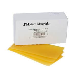 Modern Materials Yellow Bite Wax Sheets, 5 lb Box, 50093654 thumbnail 9