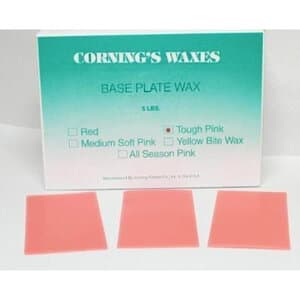 Cornings Wax Baseplate Wax, Tough Pink, 0.5 lb - BASEPLATE WAX TOUGH PINK .5LB - Image 1