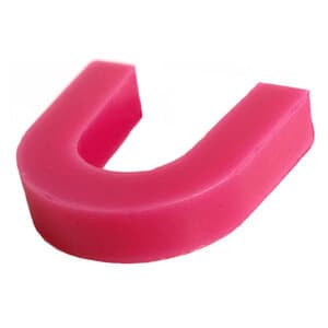 Cornings Wax Bite Block Wax, Pink, 3/8 inch, Box of 100, #057/058/059 - WAX BITE BLOCK PINK 3/8in. BX/100 #057/058/059 - Image 1