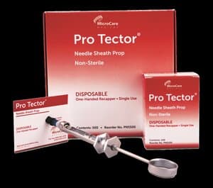 ProTector Needle Sheath Prop, Disposable, One-Handed Recapping Device, Grey, 500/Box thumbnail 7