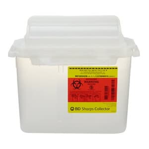 BD Sharps 5.4 Qt Pearl Side Entry Sharps Container with Counter Door - BD SHARPS 5.4QT PEARL SIDE ENTRY, COUNTER DOOR - Image 1