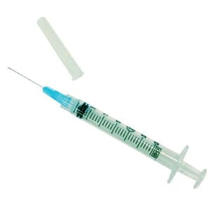 BD 3 mL Syringe with 21G x 1" Luer-Lok Needle, 100 per Box - 3Ml Syringe w/21Gax1" Luer-Lok Ndle (100) - Image 1