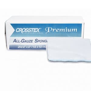 Crosstex Premium All-Gauze Non-Sterile 16-Ply 4"x4" Sponges, Case of 2000, ENC416 thumbnail 2