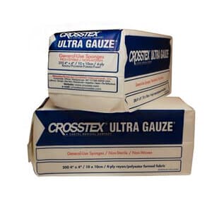 Crosstex Ultra Gauze Non-Woven Sponges, 4" x 4", 4-Ply, Non-Sterile, 2000/Case, ENC4NWU thumbnail 7