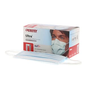 Crosstex Ultra Earloop Face Masks, ASTM Level 3, Blue, Latex Free, 40/Box, GCFCXU thumbnail 17
