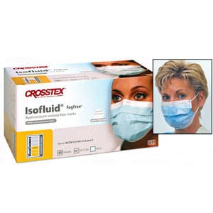 Isofluid FogFree™ Surgical Face Mask, ASTM Level 1, Sapphire, Ear Loop, Box of 40, GCICXS thumbnail 13