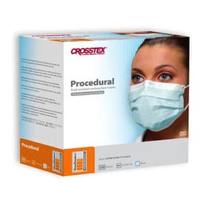 Crosstex Procedural Earloop Face Mask, ASTM Level 2, Blue, 100/Box, GCPBL100 thumbnail 15