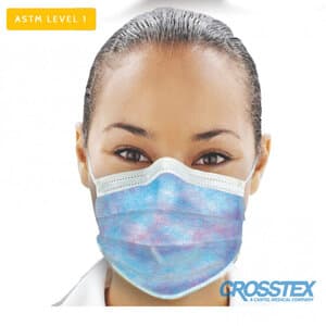 Isofluid Plus Earloop Face Mask, ASTM Level 1, Kaleidoscope, One Size Fits Most, 50/Box, GPLUSKA thumbnail 15