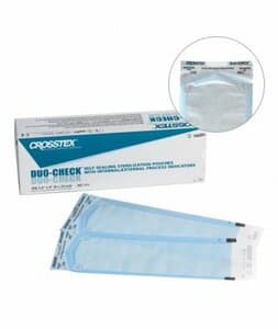 Crosstex Duo-Check Self-Sealing Sterilization Pouches, 12" x 15", Blue Tint, 100/Bx, SCL1215 thumbnail 3