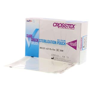Crosstex Sure-Check Self-Sealing Sterilization Pouches, 5.25" x 6.5", 200/Box, SCW2 thumbnail 16