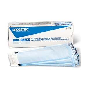 Crosstex Duo-Check Self-Seal Sterilization Pouches, 2" x 8", Blue Film, 200/Box, SCZ thumbnail 7