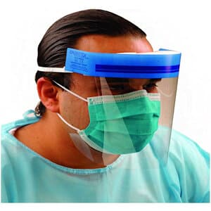 Crosstex Disposable Face Shield, 3/4 Length 7", Clear, Anti-Fog, Latex-Free, 24/Box, GCSS thumbnail 6
