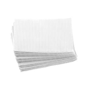 Crosstex Sani-Tab Chain-Free Patient Towel/Bib, 2-Ply Tissue + 1-Ply Poly, White, 13" x 19", 400/Case, WEXWHT thumbnail 8