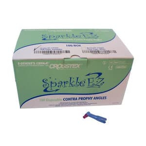 Crosstex Sparkle EZ Contra Prophy Angle, White Firm Cup, 100/Box - Sparkle EZ Contra DPA's White Firm Cup (100) - Image 1