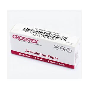 Crosstex Thick Blue Articulating Paper, 12 Books of 12 Sheets (144 Sheets/Box), TPTH thumbnail 11
