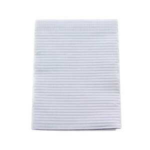 Crosstex Proback Extra Heavy Patient Bibs, Silver Grey, 19" x 13", 1-Ply Paper/1-Ply Poly, Case of 500, WEPBSI thumbnail 2