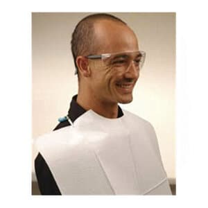 Crosstex Polyback Contour Neck Patient Bib, 3-Ply Paper + 1-Ply Poly, White, 18" x 22", 400/Case, WERUEC thumbnail 9