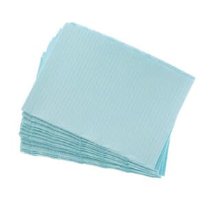 Crosstex PolyBack Patient Towels, 3-Ply Tissue/1-Ply Poly, Blue, 13" x 19", 500/Case, WPXBL thumbnail 10