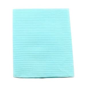 Sani-Tab® Chain-Free® Patient Towel/Bib, 3-Ply Tissue with 1-Ply Poly Backing, Blue, 13" x 19", 400/Case, WPXBLT thumbnail 7