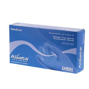 Alasta Soft Fit Nitrile Examination Gloves, Powder-Free, Latex-Free, Textured, Violet Blue, Medium, 100/Box, ALS100M thumbnail 15