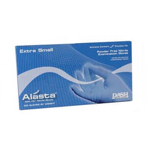 Alasta Soft Fit Nitrile Examination Gloves, Powder-Free, Latex-Free, Textured, Violet Blue, X-Small, 100/Box, ALS100XS thumbnail 15