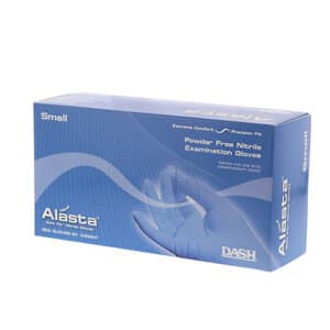 Alasta 200 Soft Fit Nitrile Exam Gloves, Powder-Free, Non-Sterile, Violet Blue, Small, 200/Box, ALS200S thumbnail 6