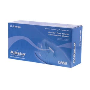 Alasta 200 Soft Fit Nitrile Examination Gloves, Powder-Free, Non-Sterile, Chemo Rated, Extra Large, Violet Blue, 200/Box, ALS200XL thumbnail 6