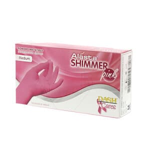 Alasta Shimmer Pink Nitrile Exam Gloves, Powder-Free, Non-Sterile, Medium, Pink, 100/Box, PNK100M thumbnail 14