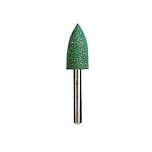 Dedeco Classic Midget Rubber Polisher, #15 Point, Green, Coarse, FG (Friction Grip) 1/16" Shank, 12/Pkg, 4582 thumbnail 9