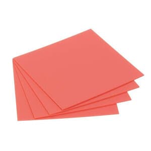 Keystone Pro-Form Base Plate Material, 5" x 5", .080" (2.0 mm), Pink, 100/Pk, 9616130 thumbnail 5
