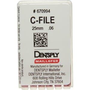 Dentsply Maillefer C-File Stainless Steel, #06 (Pink), 25mm, 6/Pk, 670994 thumbnail 16
