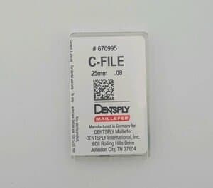 Maillefer Stainless Steel C-Files, Size #08, 25 mm, Gray, 6/Pack, 670995 thumbnail 16