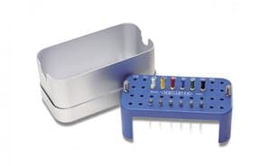 Dentsply Sirona Endo Stand, Stainless Steel with Aluminum Insert, Blue, Holds 40 Instruments, 94 mm x 82 mm x 45 mm, 1/Pk, 671681 thumbnail 13