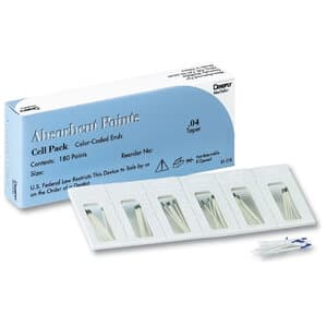 Dentsply Sirona Maillefer Absorbent Paper Points, #20 (Yellow), .06 Taper, Sterile, Cell Pack, 180/Pk, 670194 thumbnail 9