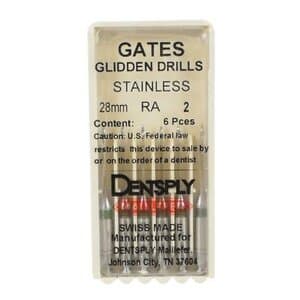 Dentsply Maillefer Gates Glidden Drills, RA, Short 28mm, #2 (Green), 6/Pk, 671531 thumbnail 5