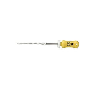 Dentsply Maillefer K-Files #20, 21mm, Stainless Steel, 6/Box, #671103 - 20-21mm K Files PH (6) - Image 1
