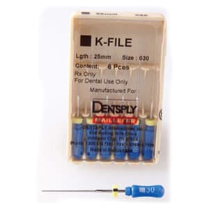 Maillefer Stainless Steel K-Files, Size #30, 25 mm, Pack of 6, Ref 671135 thumbnail 3