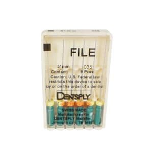 Dentsply Maillefer K-File #35 (Green), 31mm, Stainless Steel, Pack of 6, Ref 671166 thumbnail 7