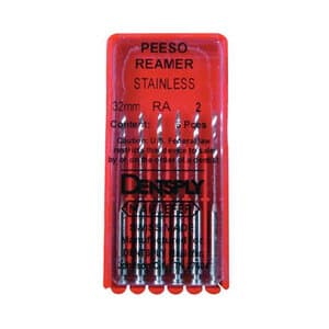 Dentsply Maillefer Peeso Reamer #2, 32 mm, Stainless Steel, Right Angle, Pack of 6, 671511 thumbnail 10