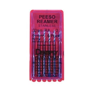Dentsply Maillefer Peeso Reamer #3, Right Angle, 32 mm, Stainless Steel, 6/Pkg, 671512 thumbnail 10