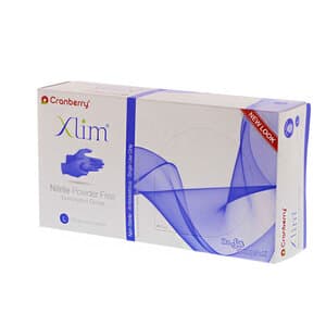 Cranberry Xlim Nitrile Examination Gloves, Powder-Free, Non-Sterile, Large, Dark Blue, 100/Box, CR3128 thumbnail 12