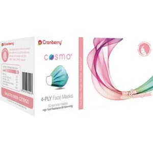 Cranberry Cosmo 4-Ply ASTM Level 3 Earloop Face Mask, Galactic Green, 50/Box, C2700GG thumbnail 19