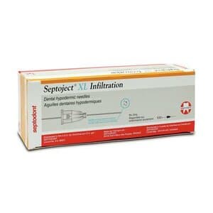 Septodont Septoject XL 27G Short Infiltration Dental Needles, Sterile, 100/Bx - Septoject XL 27ga Short Infiltration Needles (100) - Image 1
